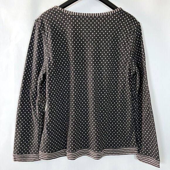 Soma Reversible Double Knit Pajamas Large 2 in 1 Shorts Long Sleeve Pink Gray - Picture 14 of 16